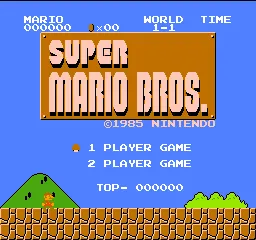 Carátula de Super Mario Bros.